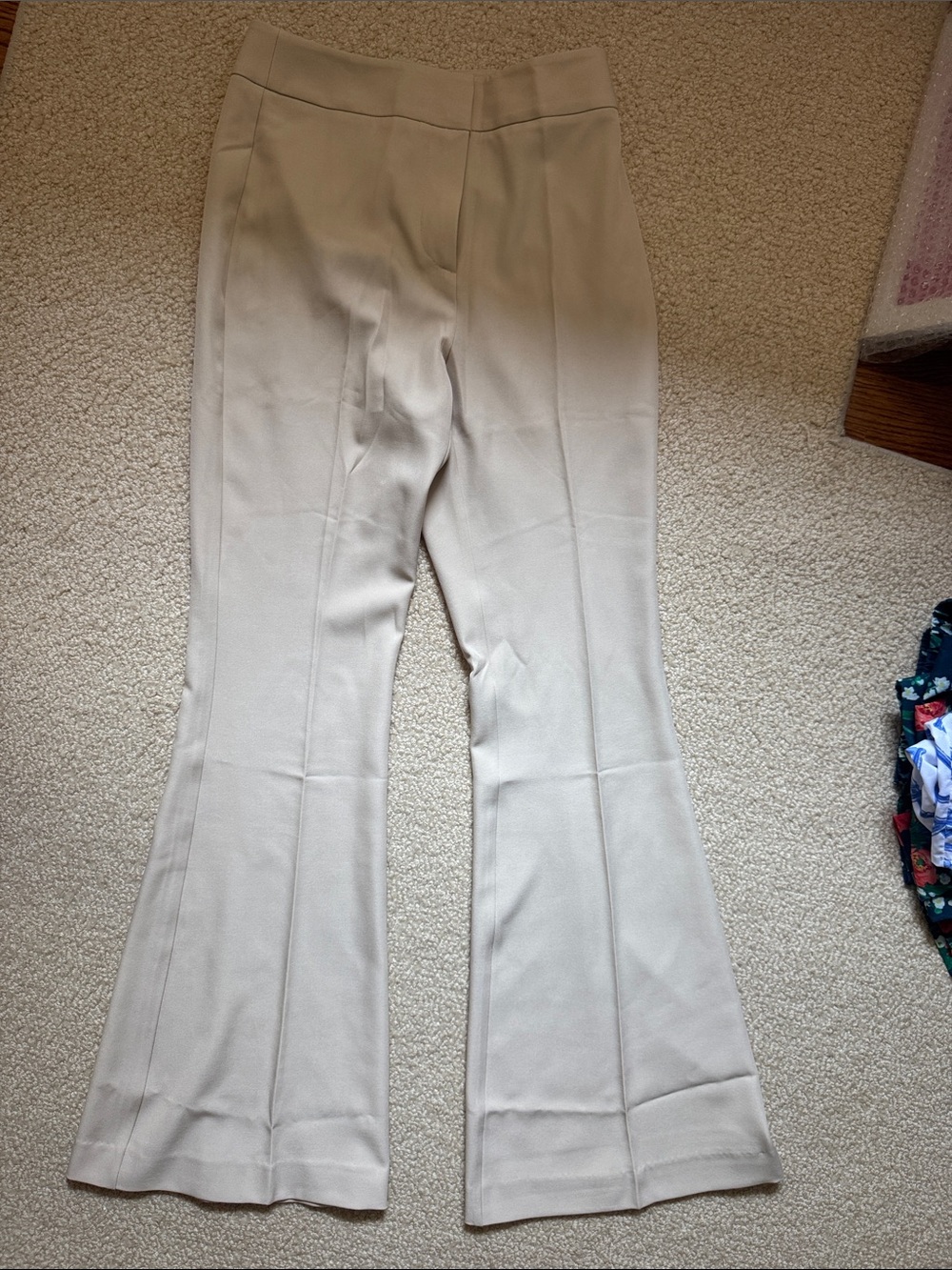Tuckernuck Sand Beige Boot-Cut Dress Pants